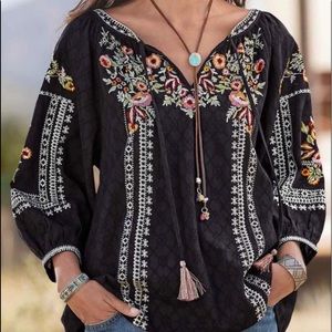Embroidered Sundance Blouse